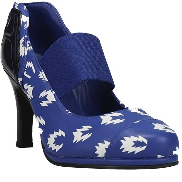 Adidas Torsion Heel Ankle Booties Iconic Blue White ZX 8000 Pattern Size 7 - NWT